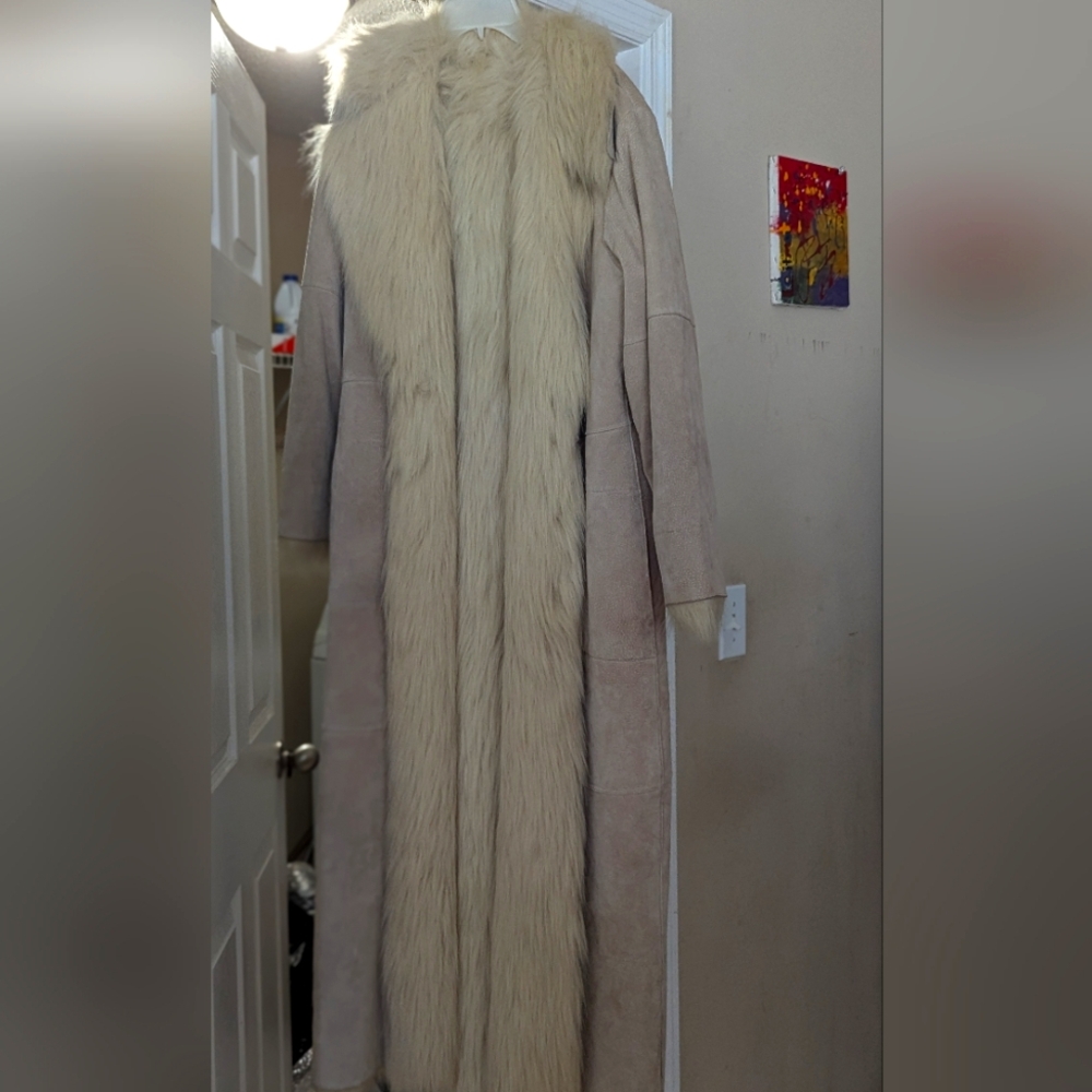 Women's winter jacket, Beige, Large